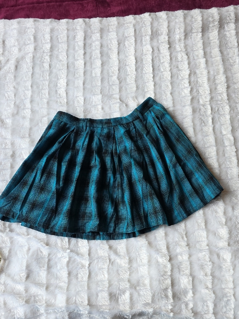 Hot Topic Pleated Plaid Circle Skirt - Women's
